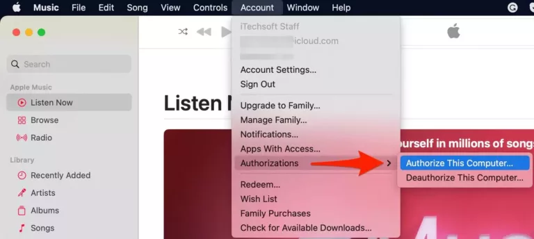 How to Authorize Your Computer in iTunes? 5