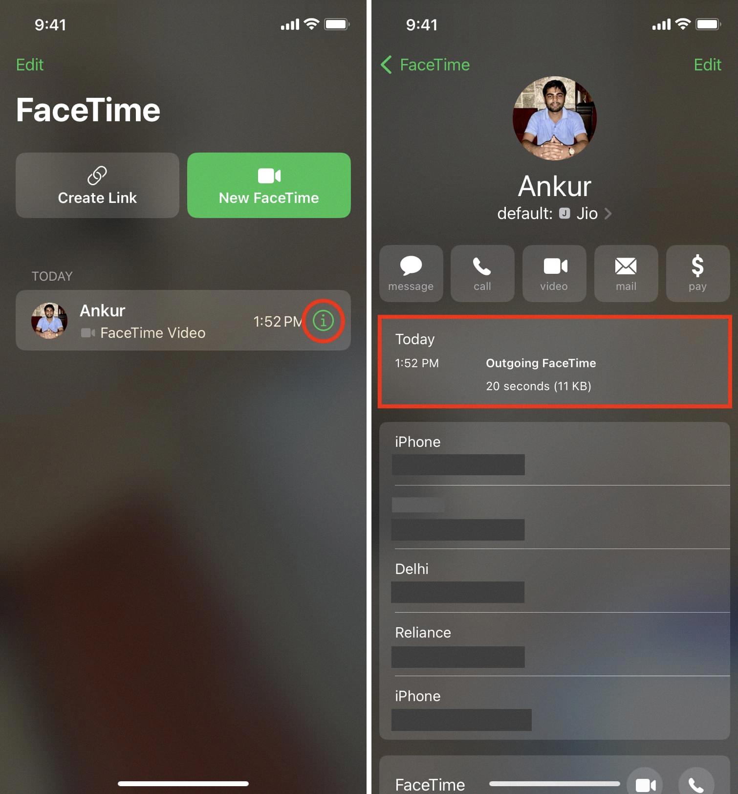 how to see how long a facetime was how to see how long a facetime was