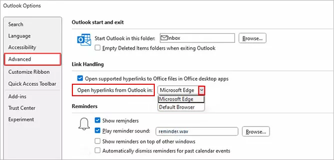 How to Change Your Default Browser for Outlook? 5