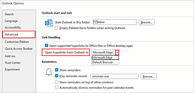 How to Change Your Default Browser for Outlook? 2 How to Change Your Default Browser for Outlook? 1