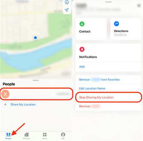 How to Delete Sharing Location Message? 2 How to Delete Sharing Location Message? 1