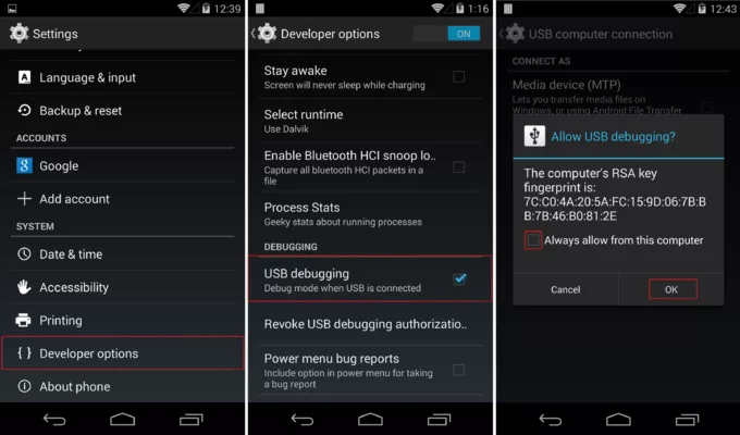 How to Enable Usb Debugging on Android with Broken Screen? 5