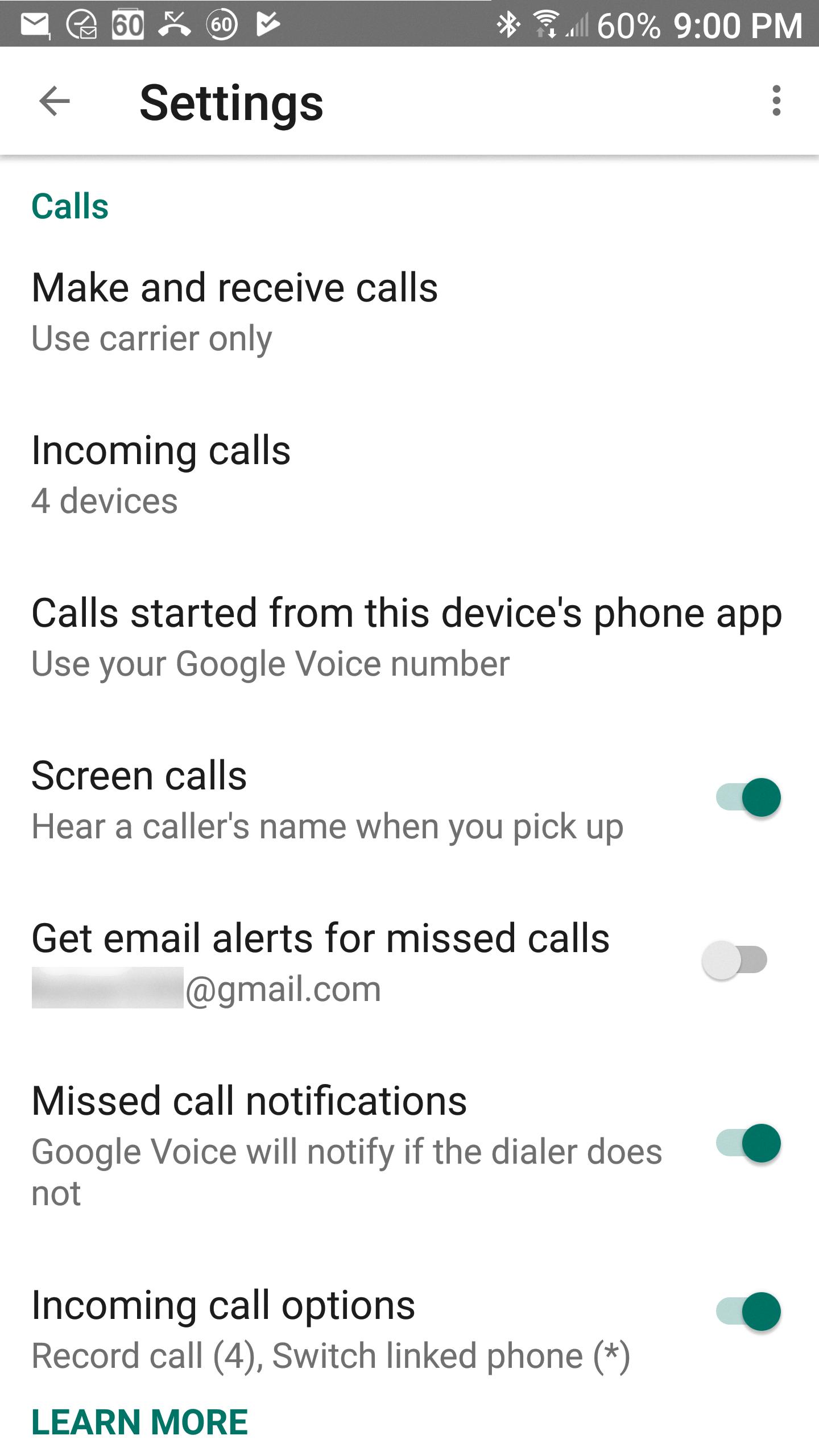 android call settings android call settings