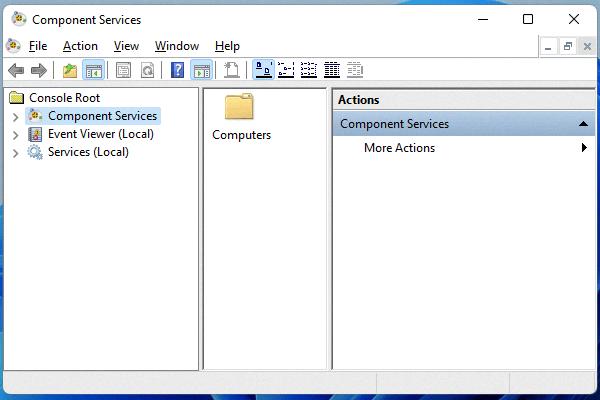 component services administrative tool component services administrative tool