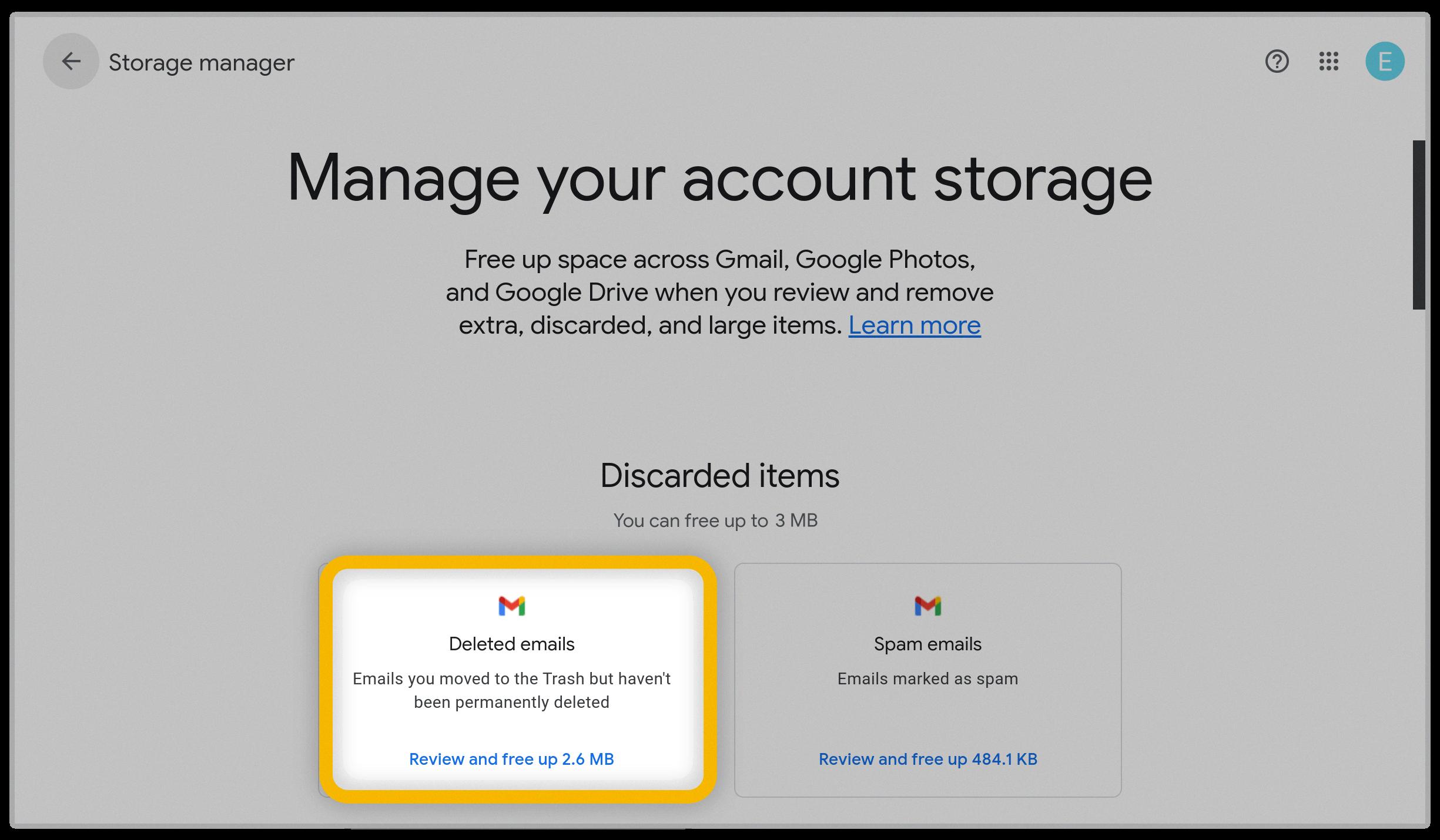 do emails take up storage do emails take up storage