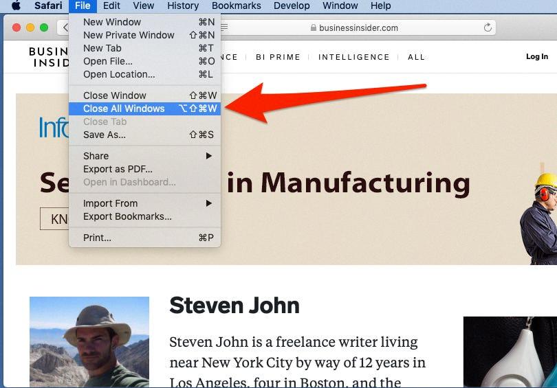 how to close windows on macbook how to close windows on macbook