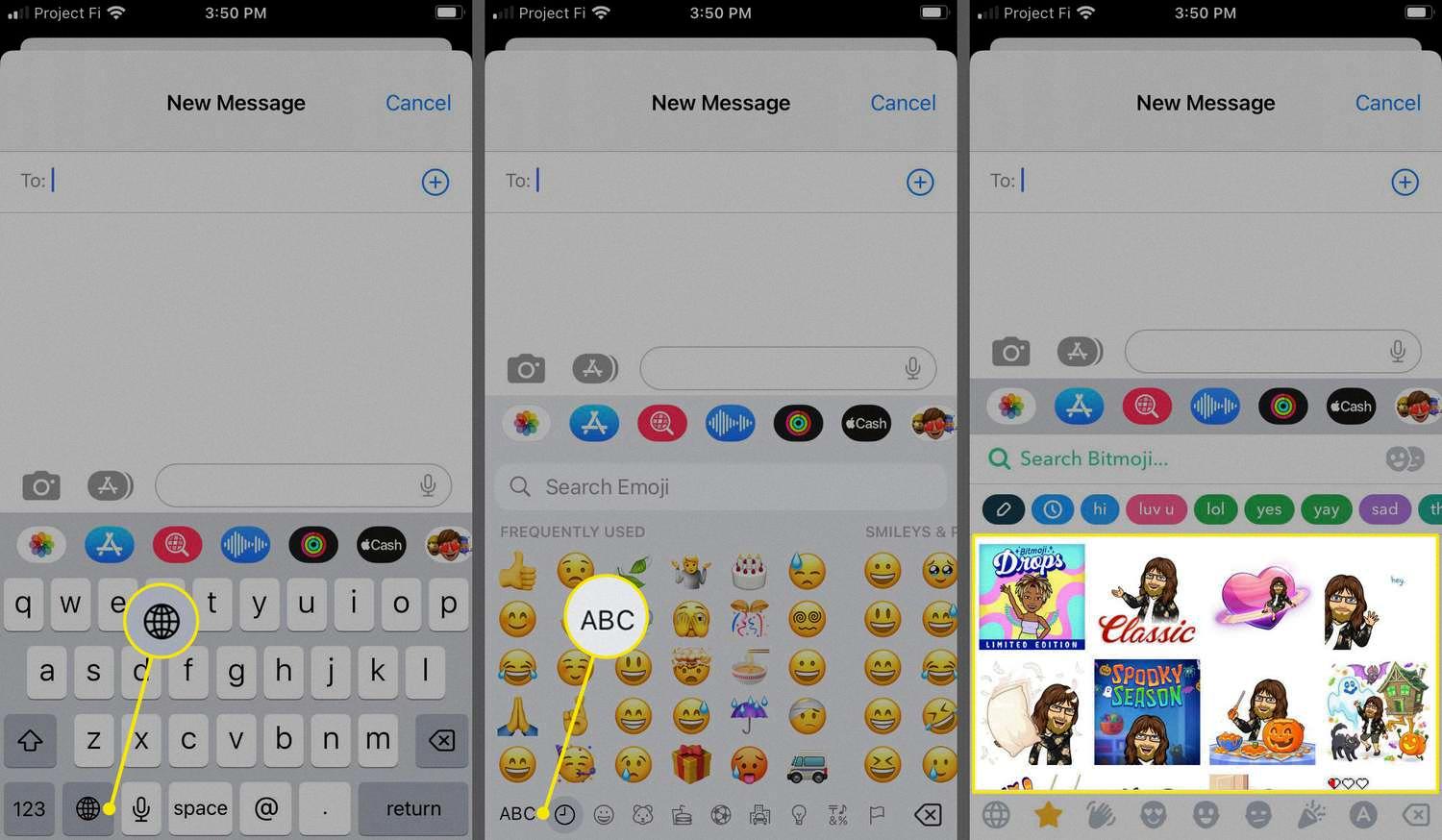 how to edit bitmoji on iphone
