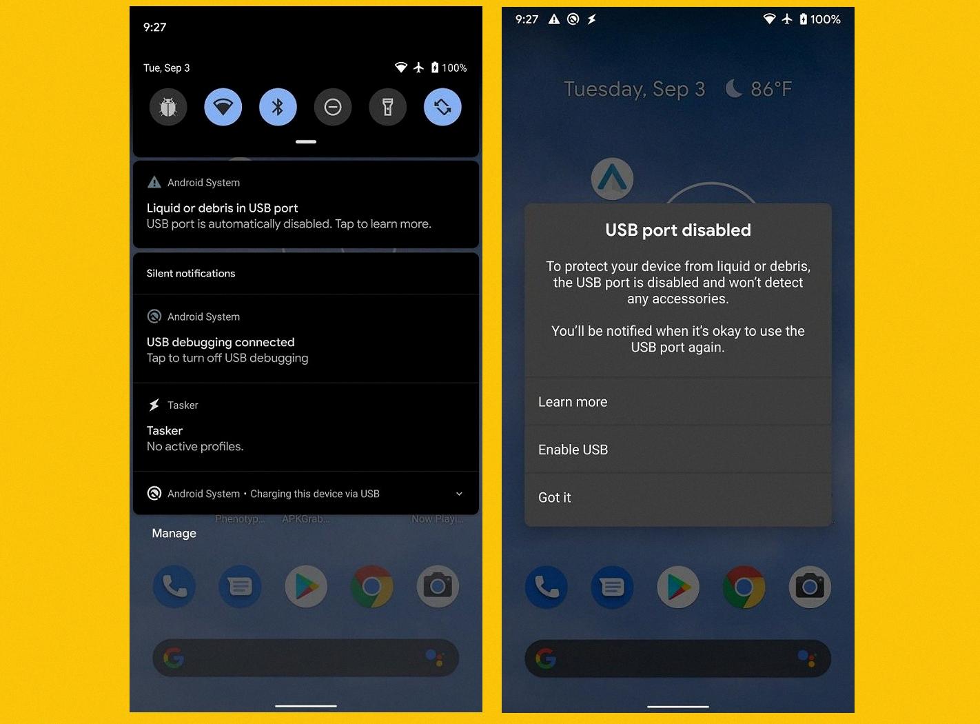 how to enable usb notification in android how to enable usb notification in android