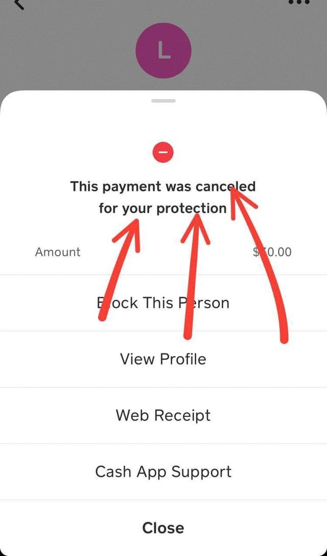 how to fix this payment was canceled for your protection