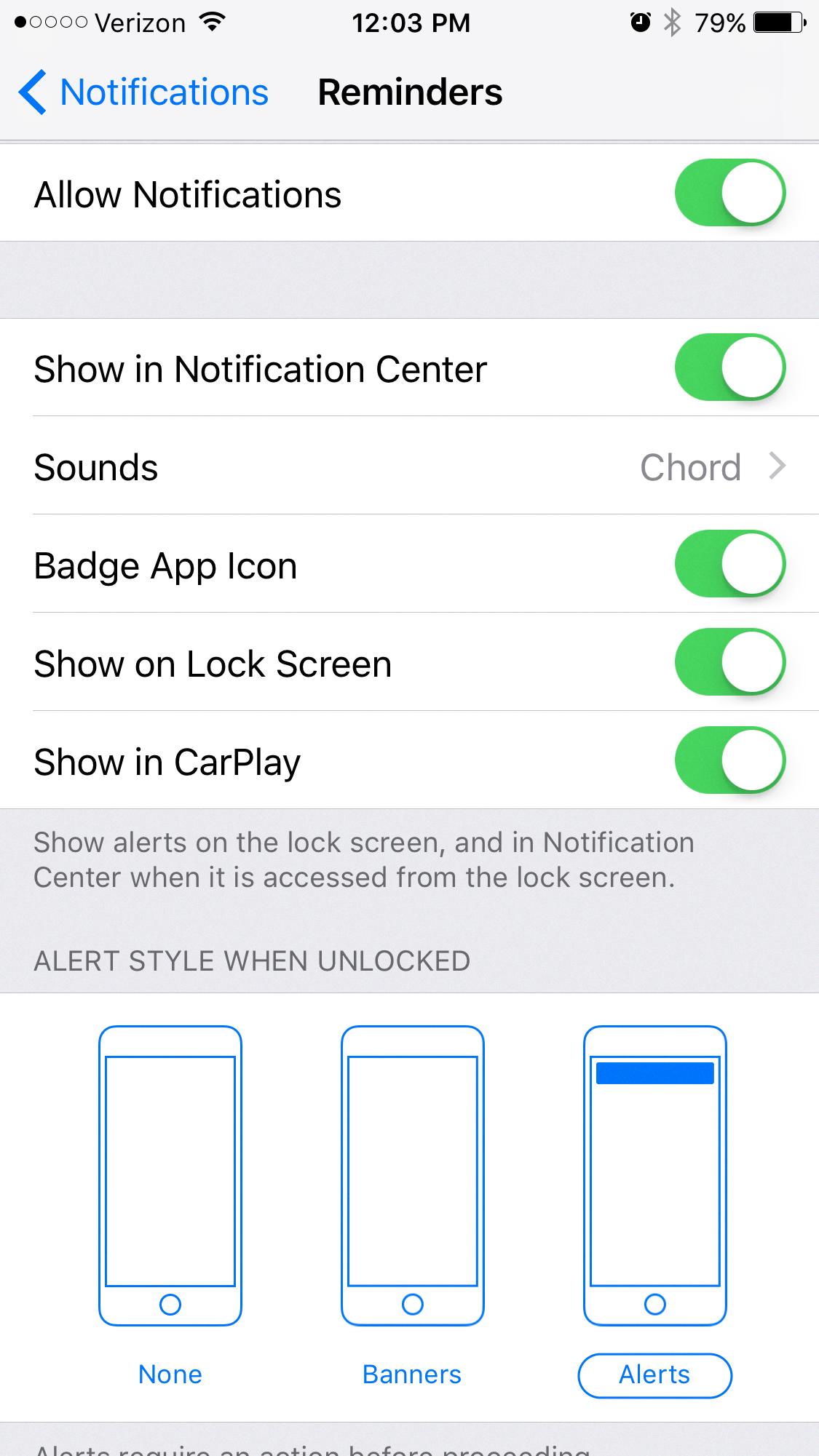how to get reminders on lock screen