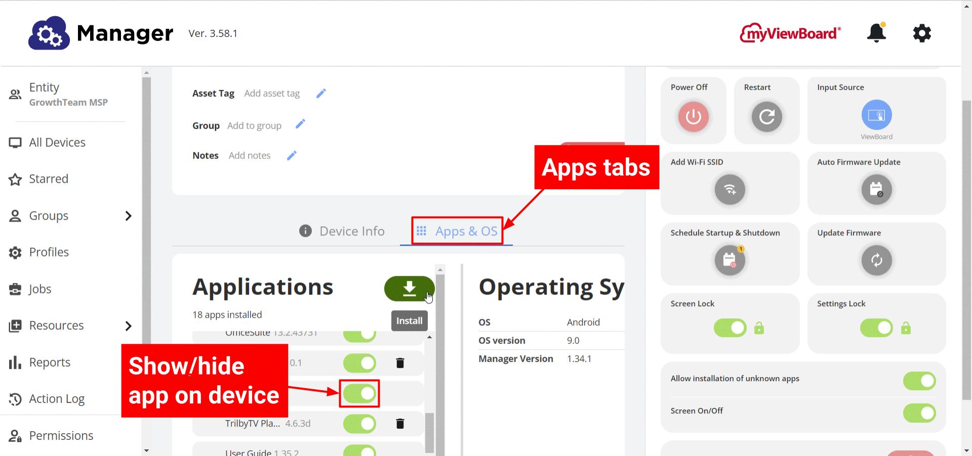 how to hide device information from apps