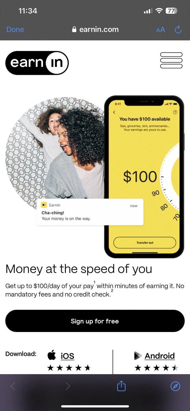how to link cash app to earnin