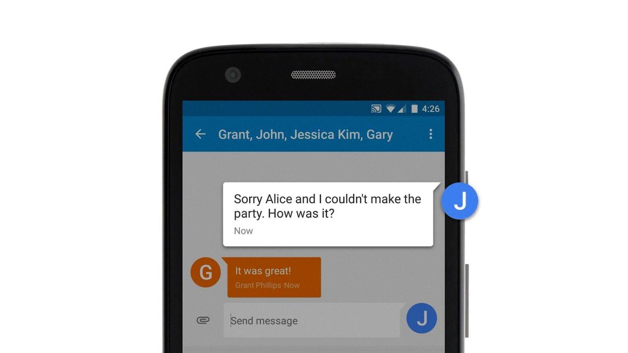 how to make a group chat on android