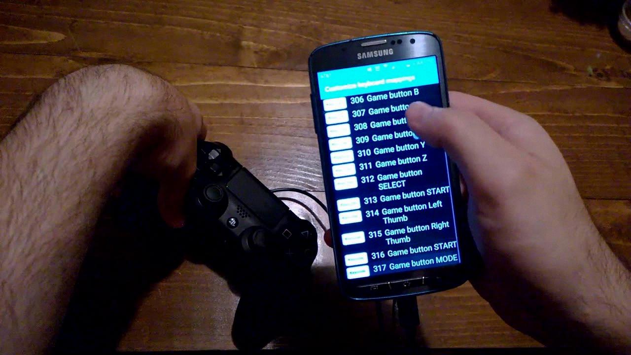 how to map ps4 controller on android