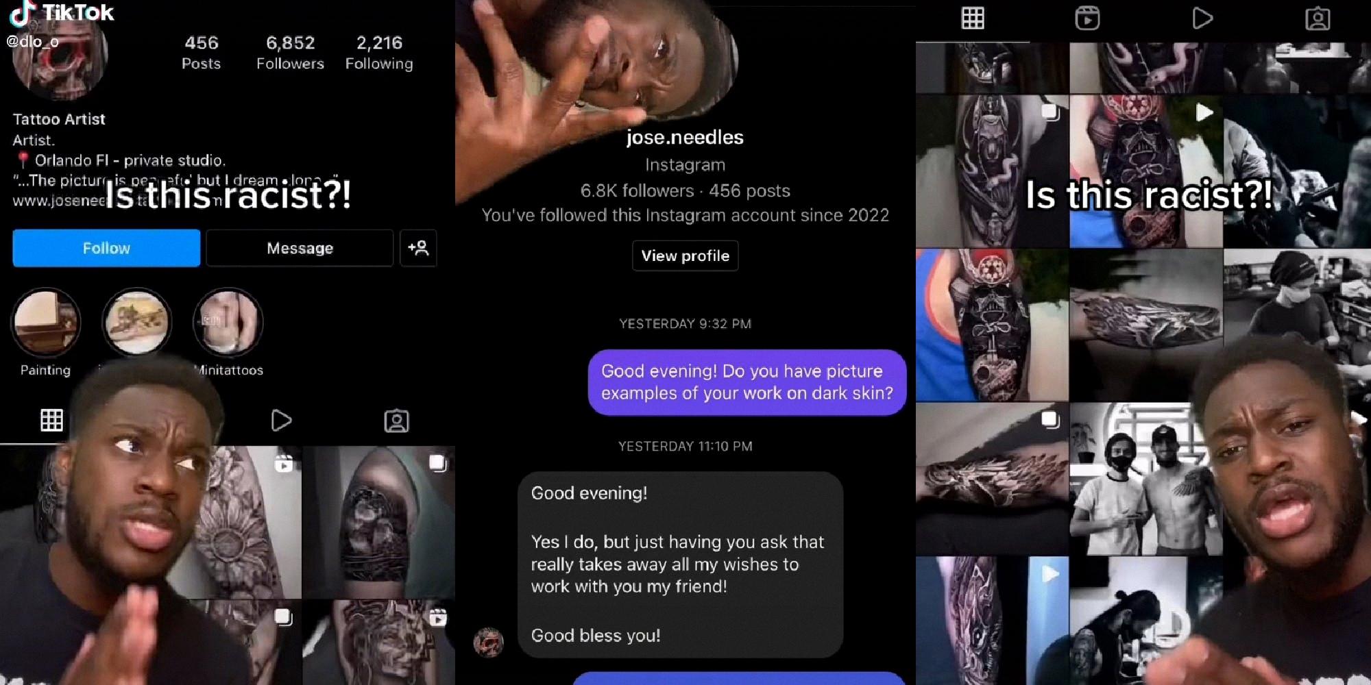 how to message a tattoo artist on instagram