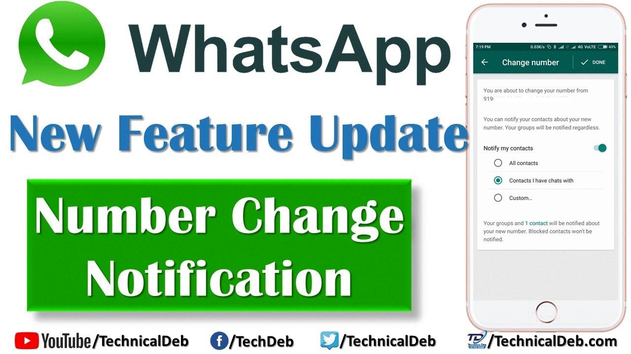how to notify contacts of new phone number