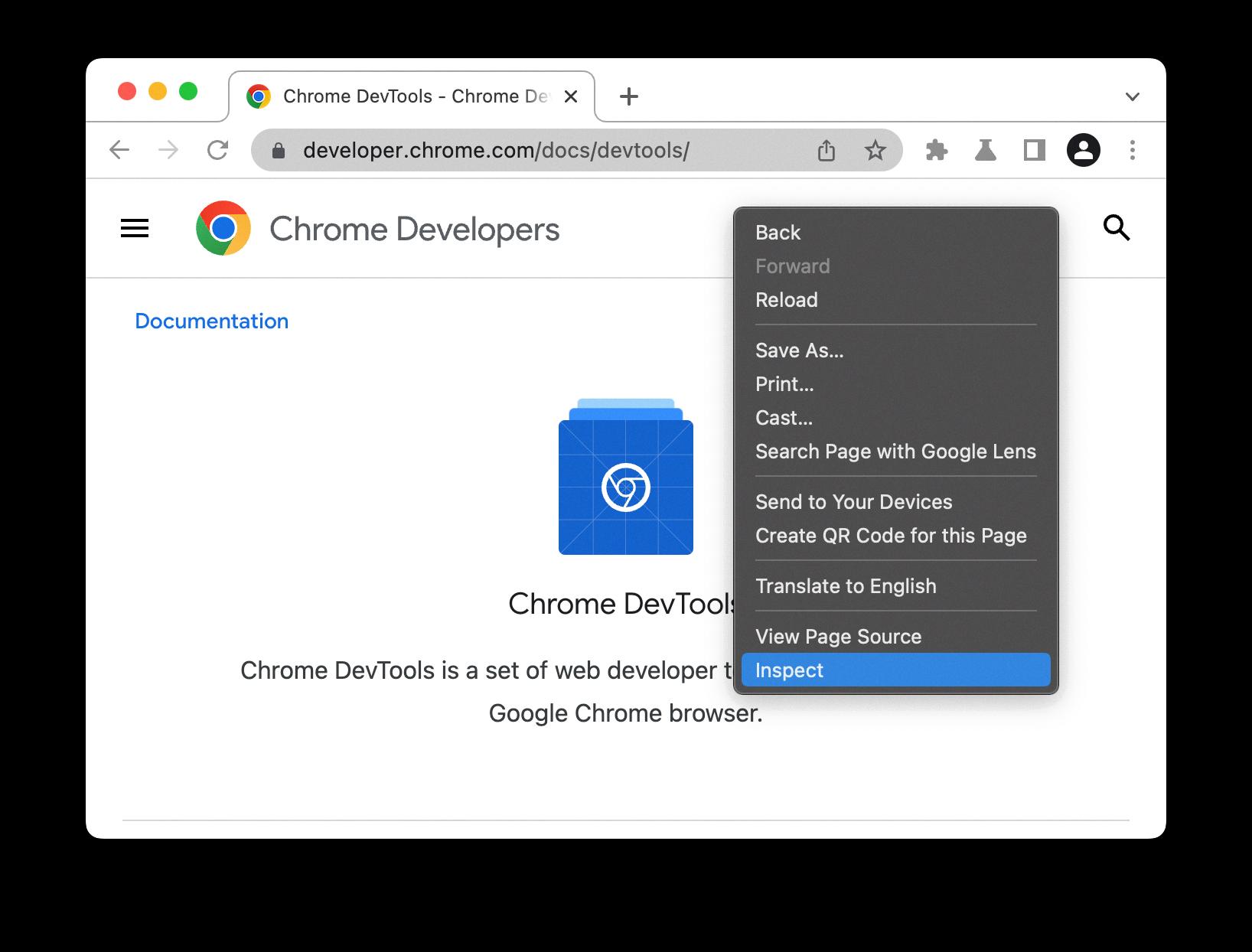 how to open developer tools in chrome