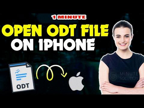 how to open odt file on iphone