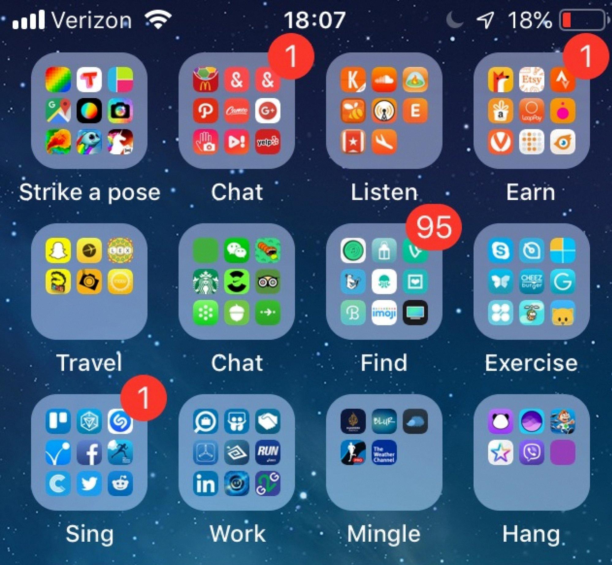 how to organize apps on android