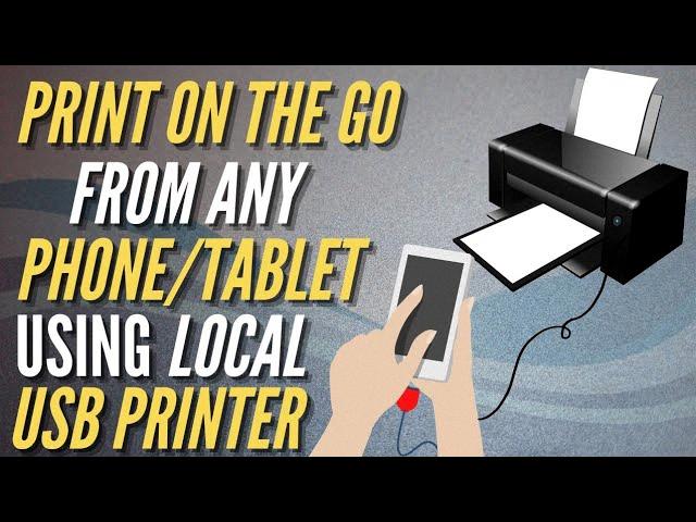 how to print from android phone via usb