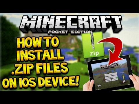 how to put a zip file into minecraft pe android