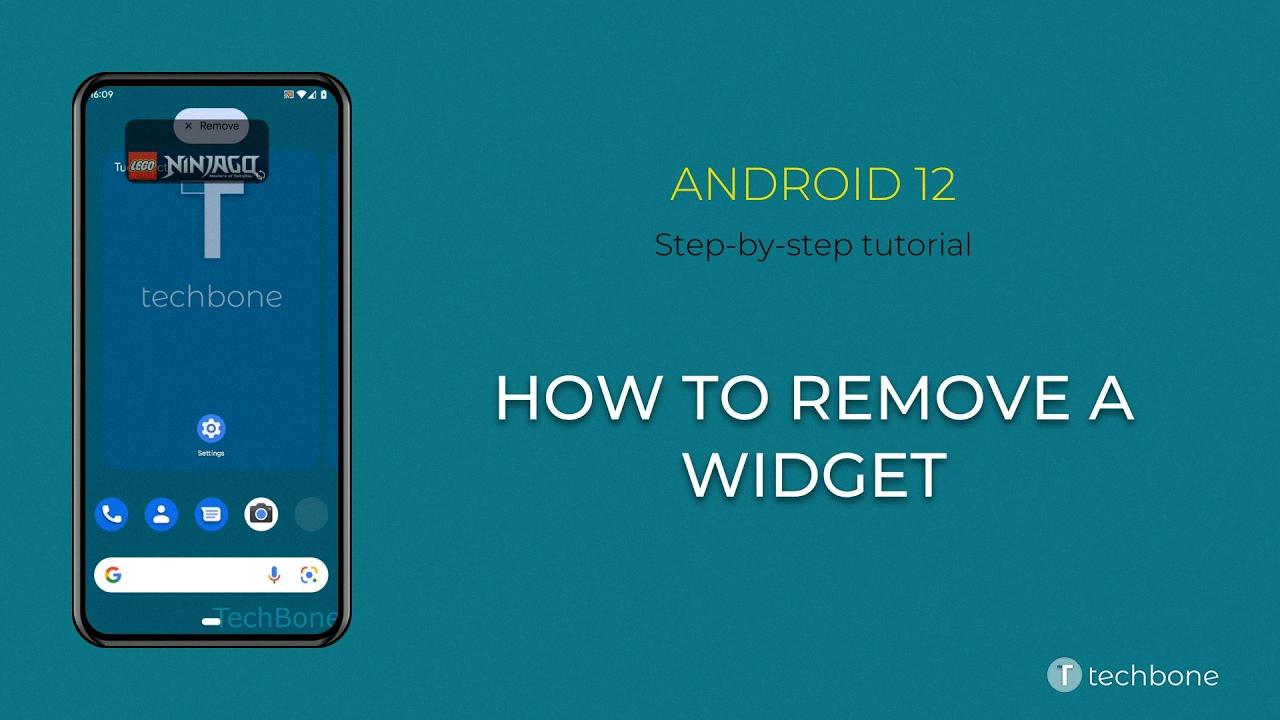 how to remove a widget from android