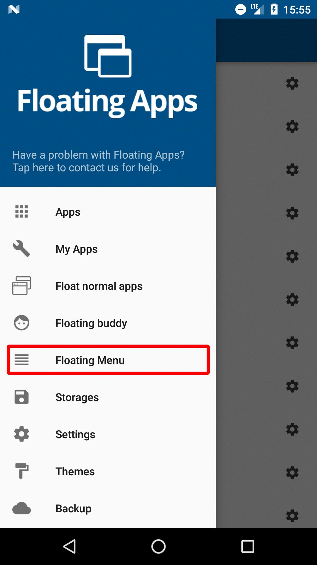 how to remove floating icon