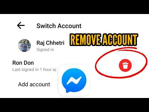 how to remove messenger account