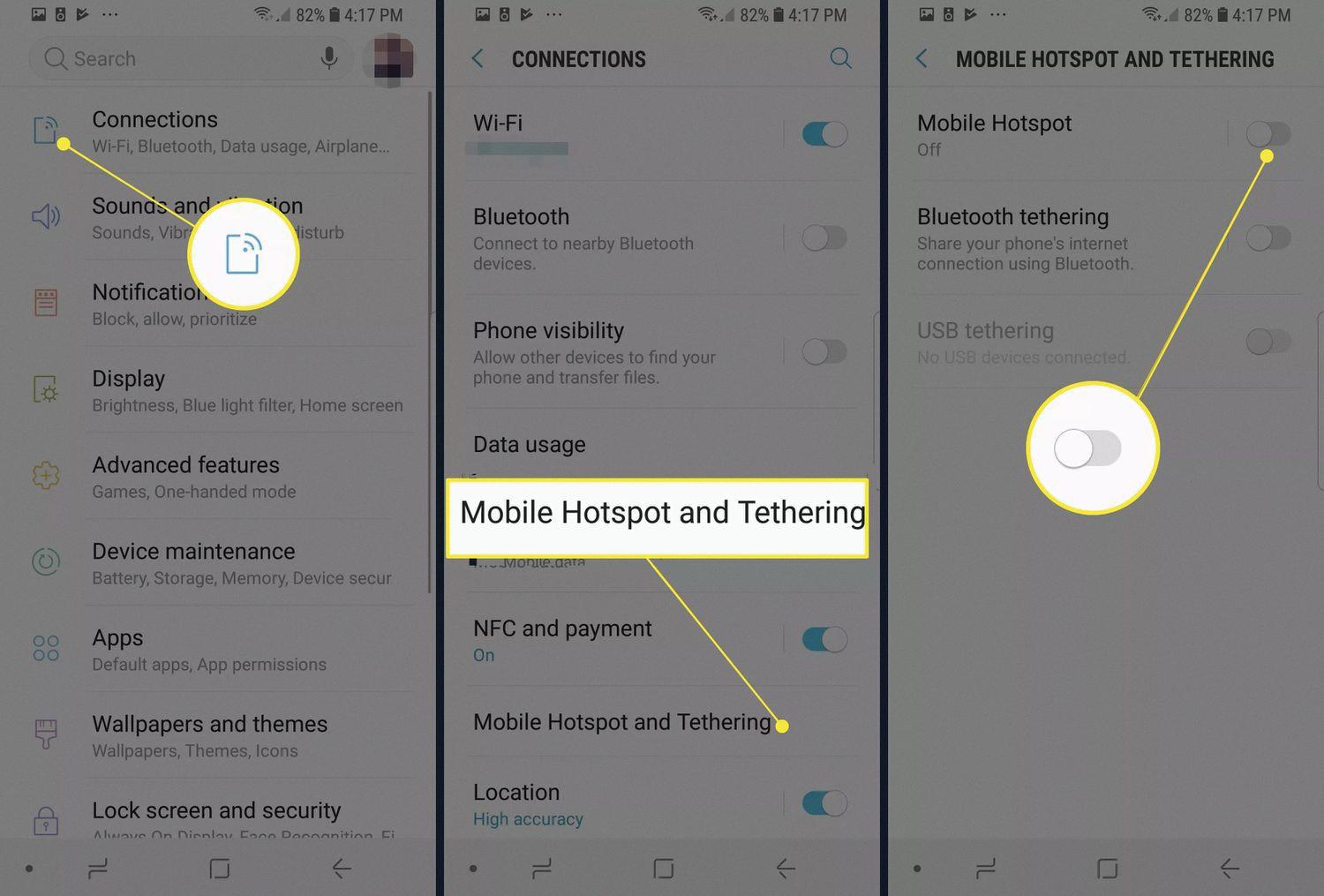 how to reset your hotspot on android