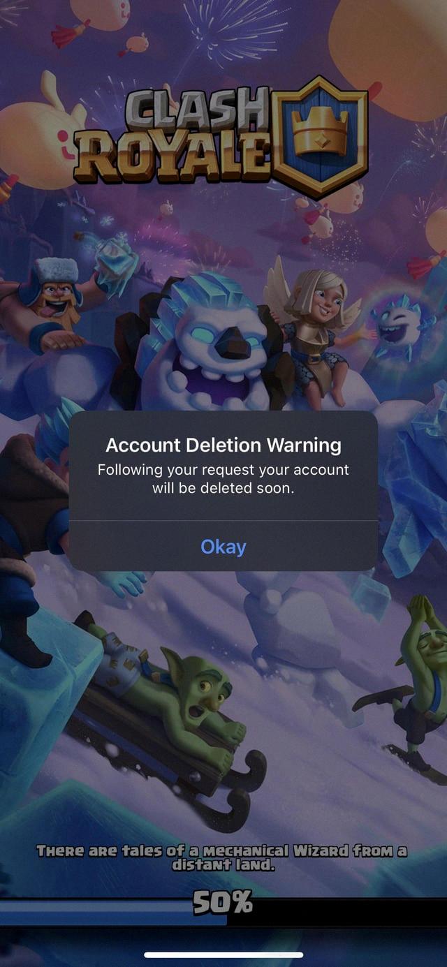 how to restart clash royale