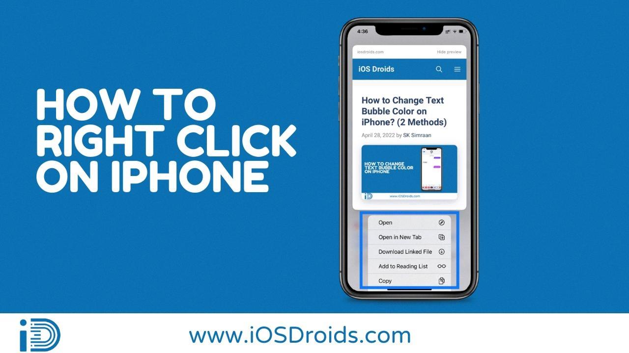 how to right click on mobile