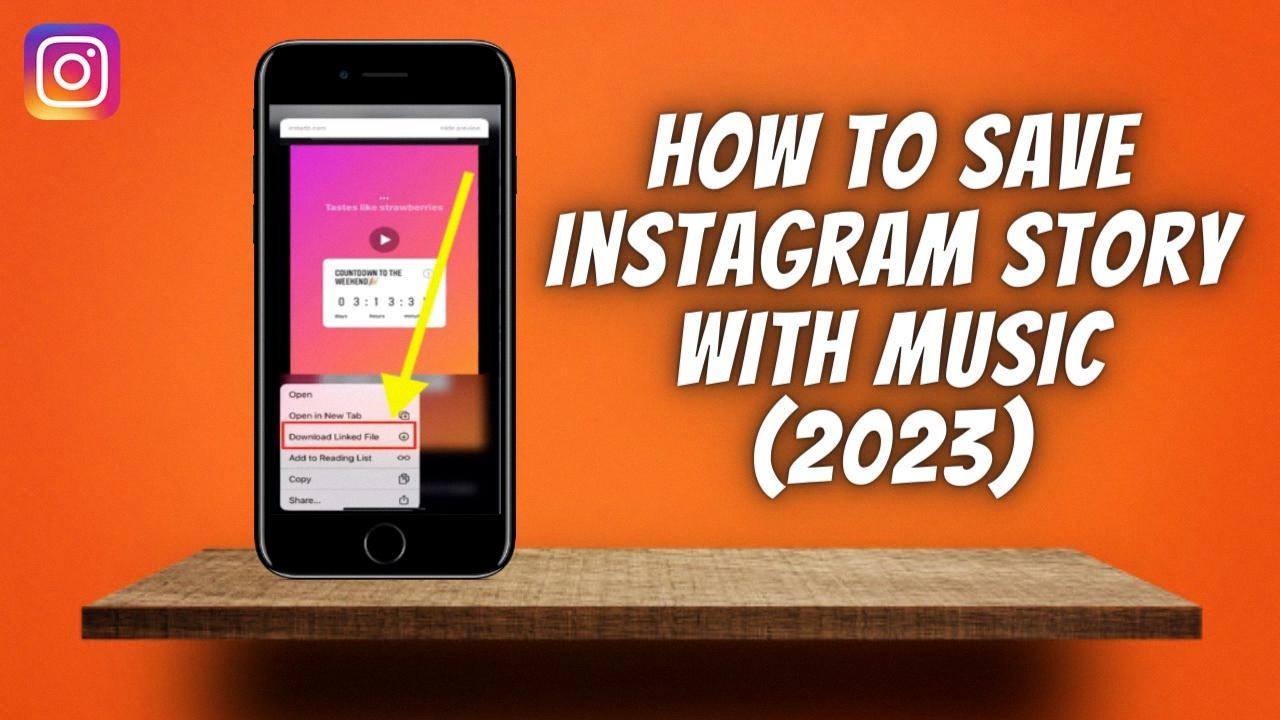 how to save instagram story with music on iphone