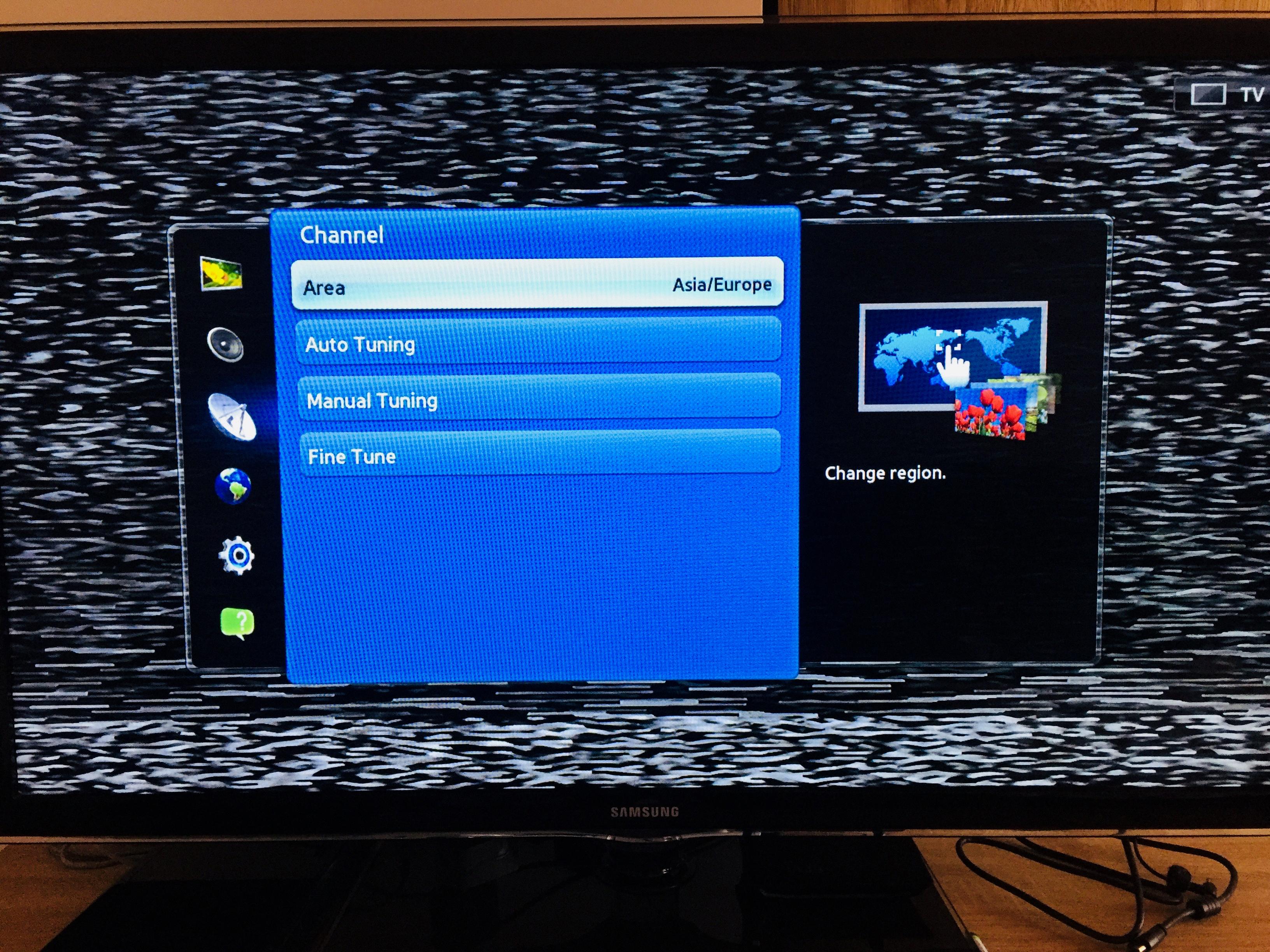 how to scan for channels on samsung tv