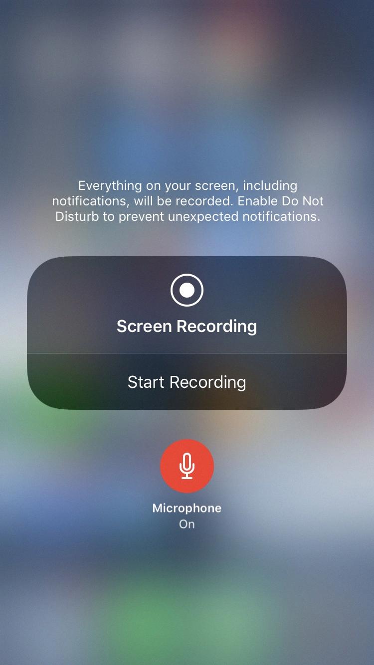 how to screen record with internal audio iphone
