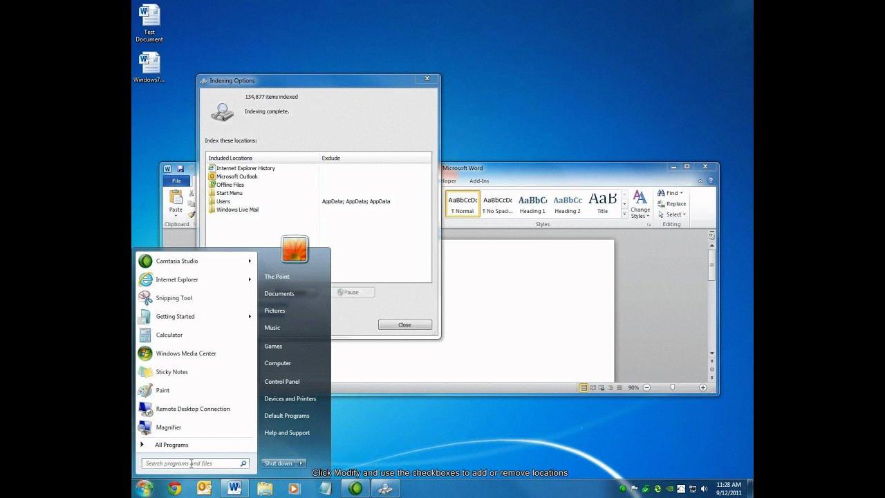 how to search for all pictures on windows 7