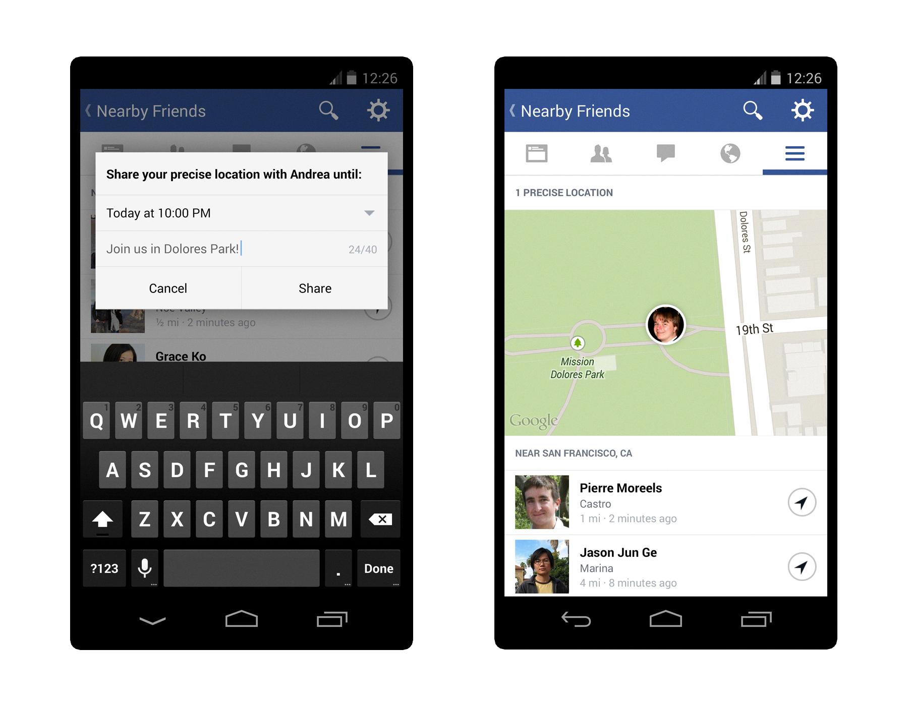 how to see someones location on android