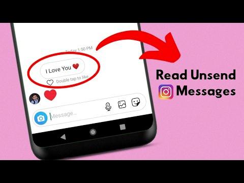 how to see unsend messages on instagram