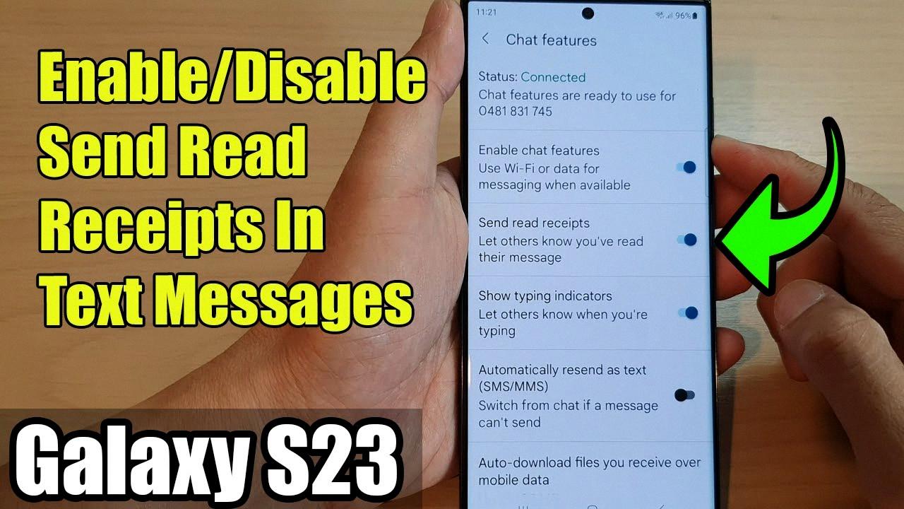 how to see when someone is typing on samsung