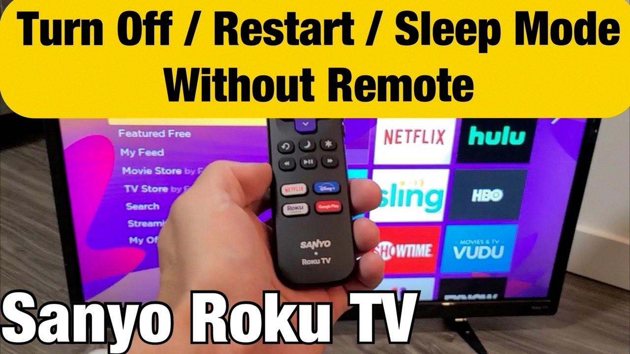 how to set sleep timer on tv without remote