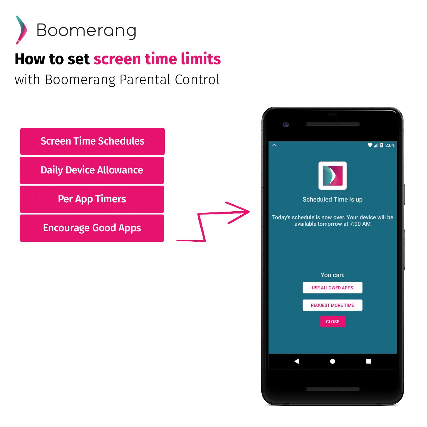 how to set timer on boomerang