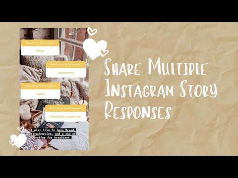how to share multiple responses on instagram