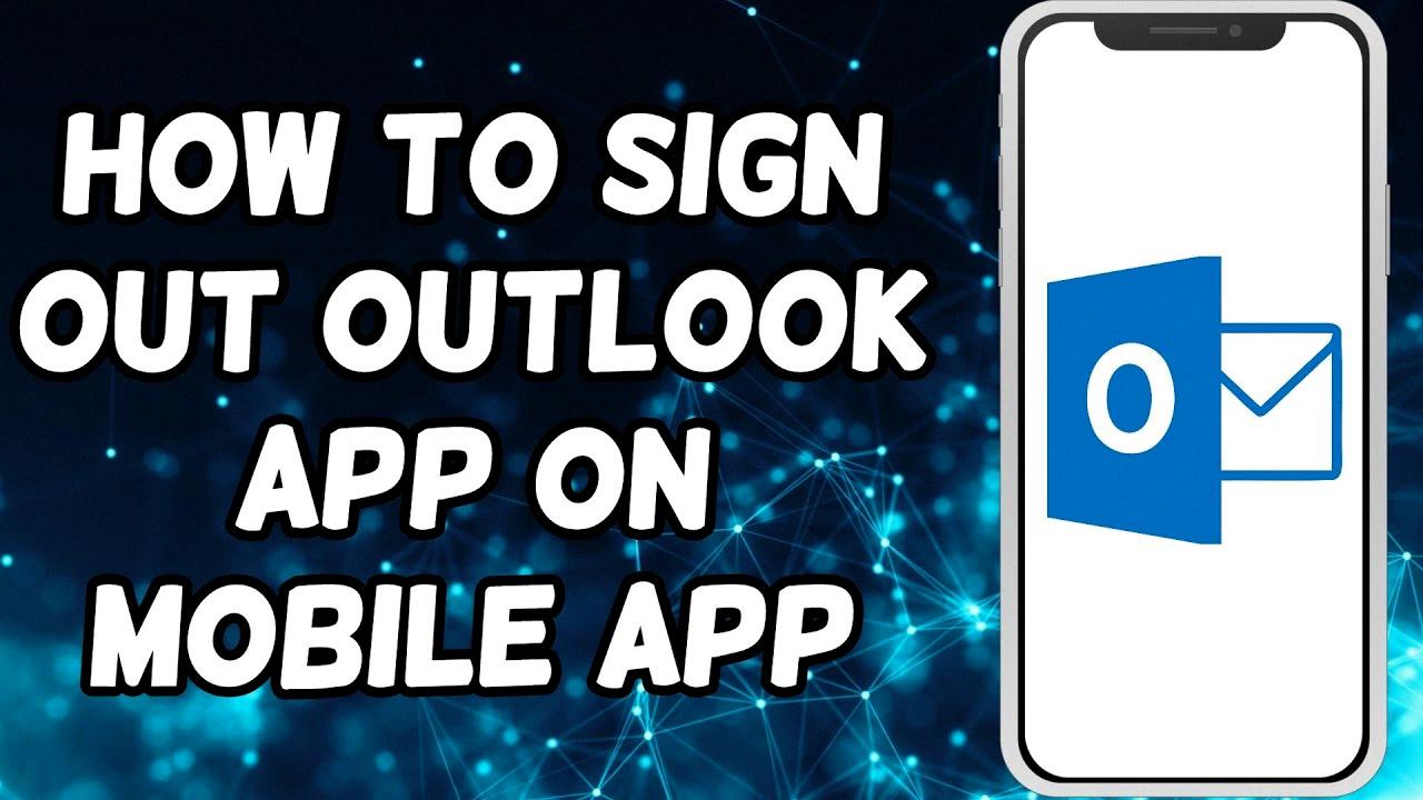 how to sign out from outlook