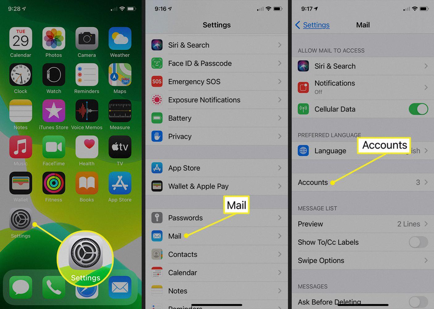 how to sign out of yahoo mail on iphone