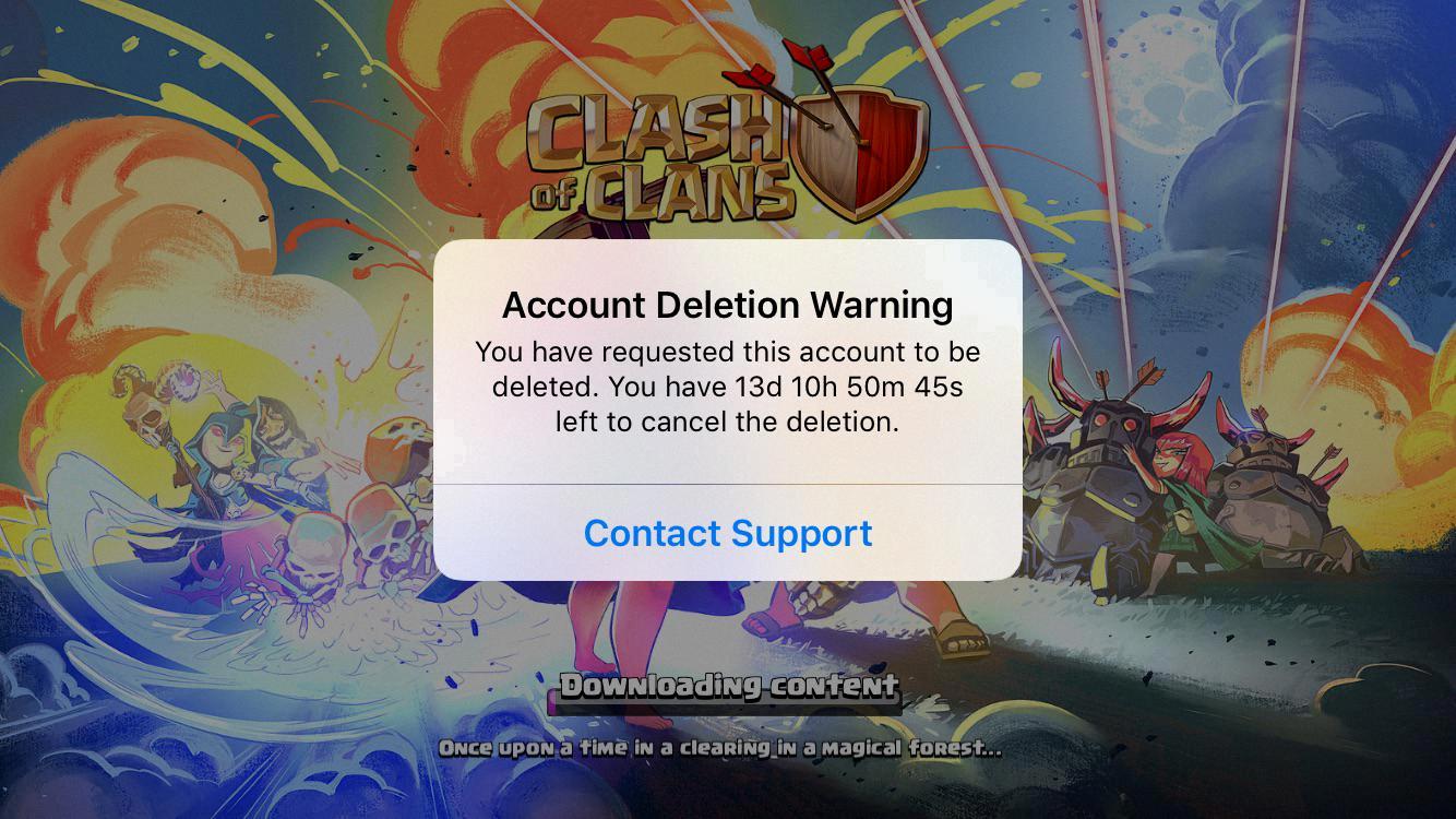 how to start a new clash of clans account