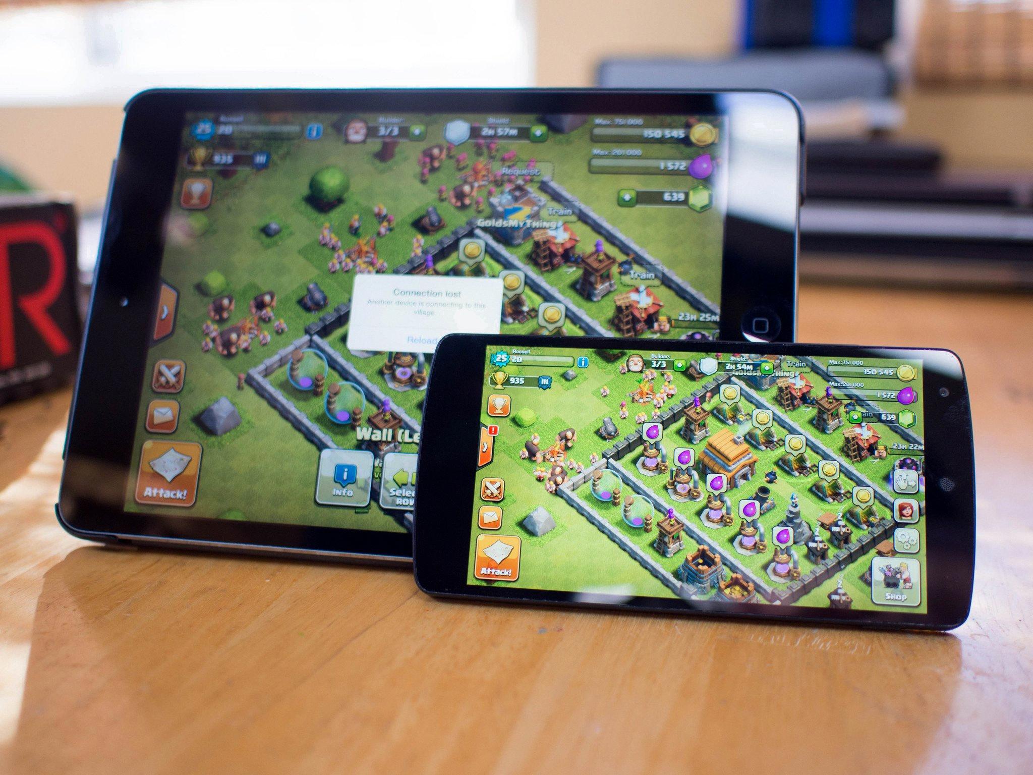 how to transfer clash of clans from android to iphone