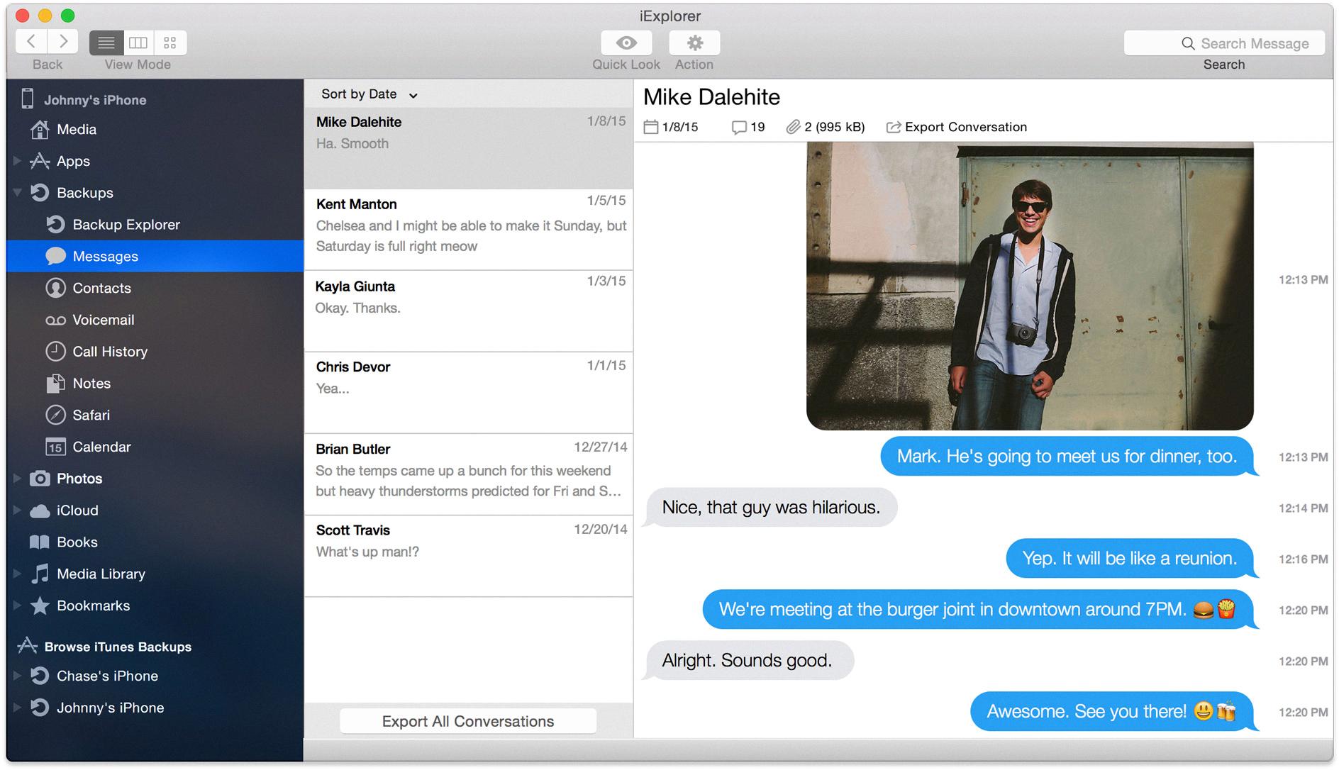 how to transfer messages from mac to iphone