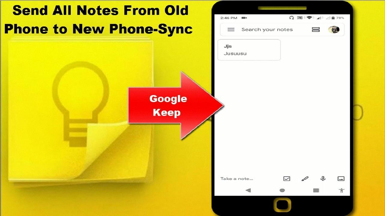 how to transfer notes from android to android