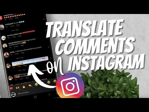 how to translate instagram comments