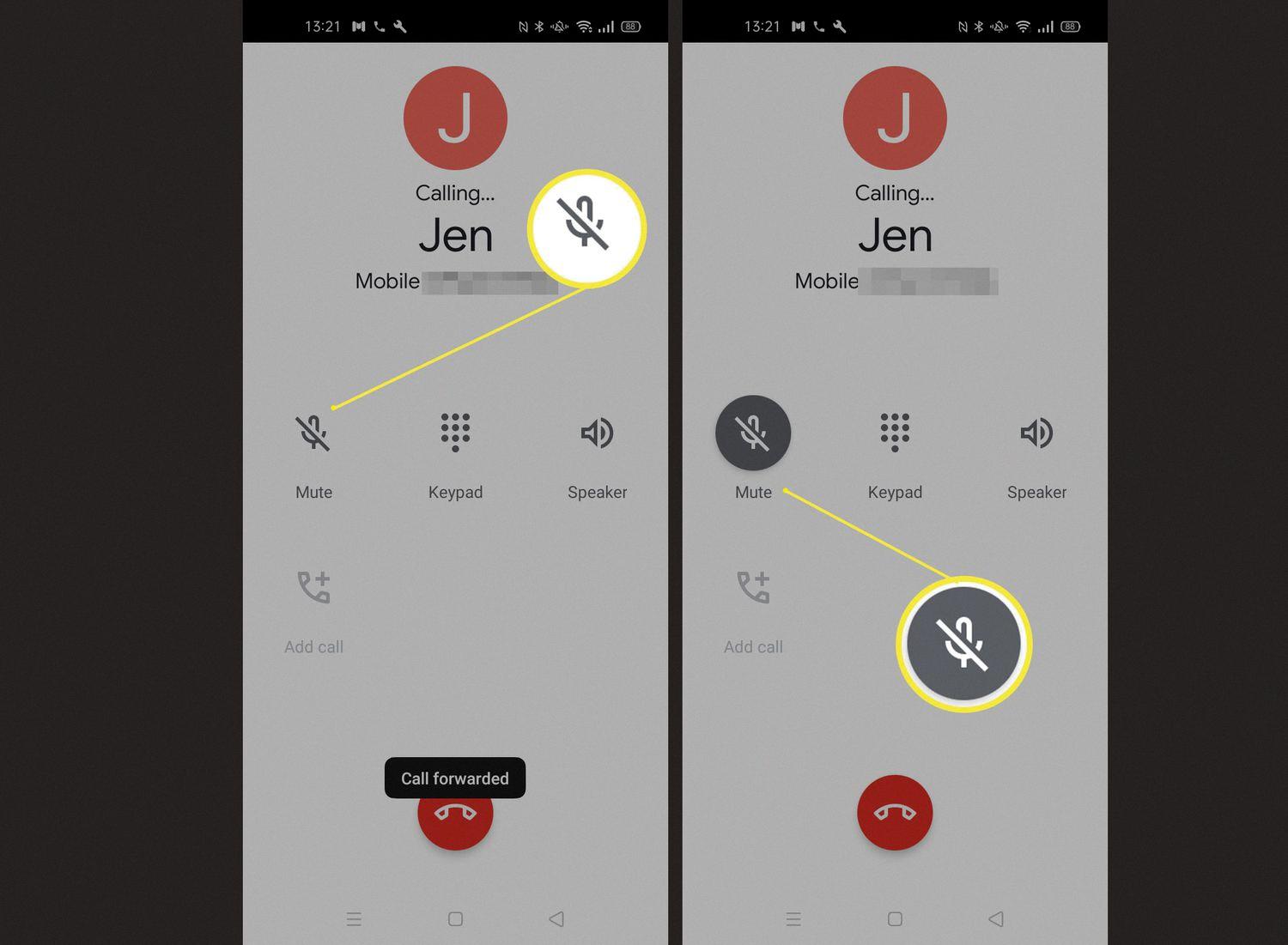 how to turn off microphone on android
