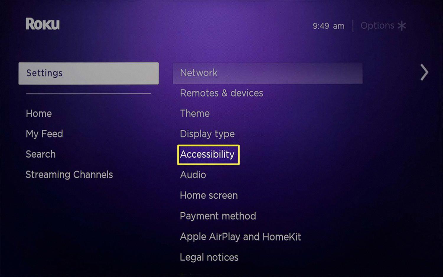 how to turn off narrator on samsung tv